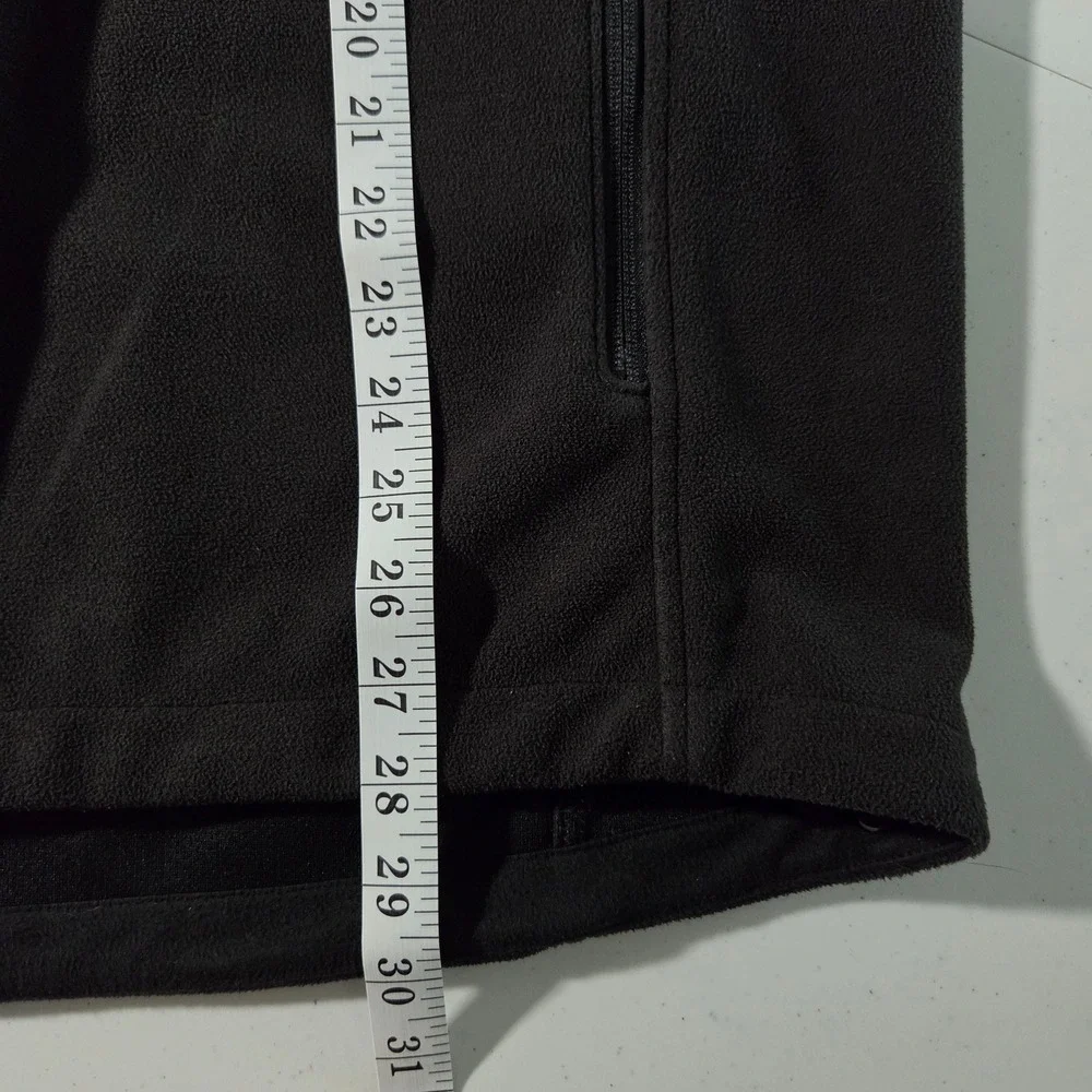 The North Face Mens WindWall Fleece Vest Black XL Full Zip Softshell Outdoor